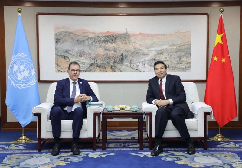 国家国际发展合作署署长罗照辉会见联合国工业发展组织总干事穆勒